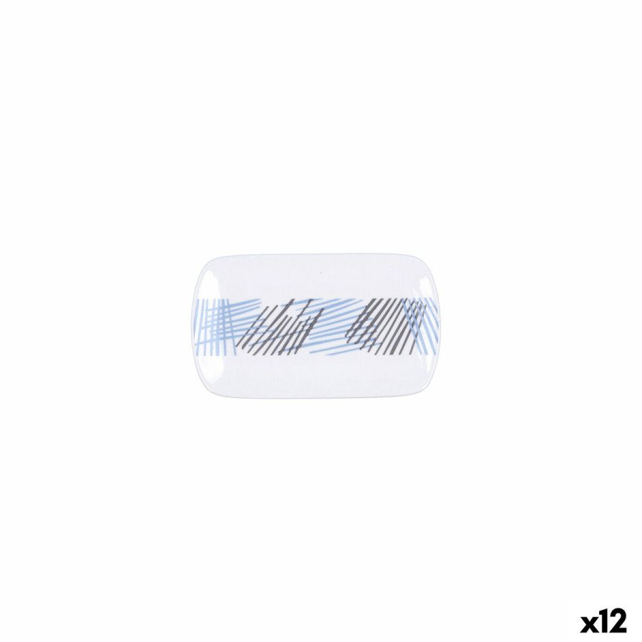 Bakke Quid Chicago Hvid Keramik 15 x 9 cm (12 enheder) #1