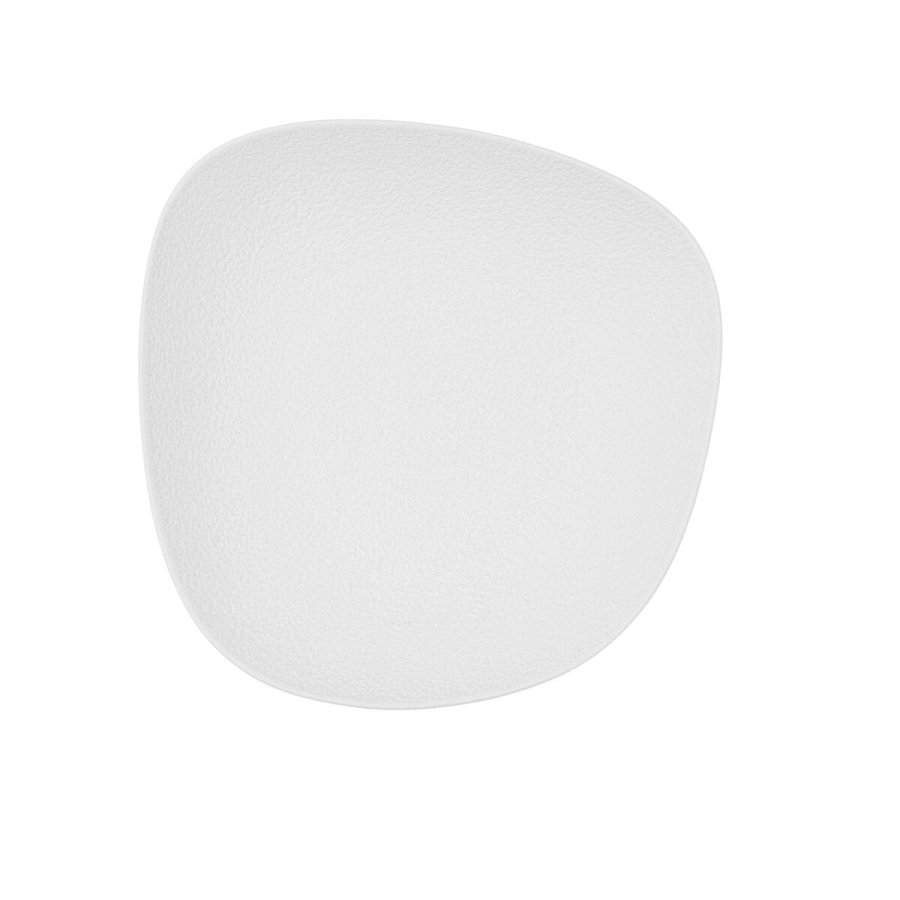 Dyb tallerken Bidasoa Fosil Hvid Keramik Firkantet 21,9 x 21,7 x 4,8 cm (6 enheder) #16