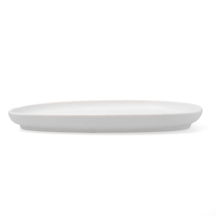 Flad Plade Bidasoa Fosil Hvid Keramik 26,3 x 25,5 x 2,4 cm (6 enheder) #19