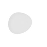 Flad Plade Bidasoa Fosil Hvid Keramik Oval 22,8 x 20,1 x 2,2 cm (9 enheder) #16