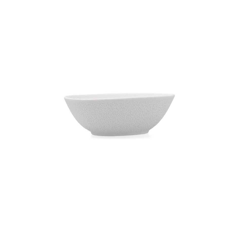 Skl Bidasoa Fosil Hvid Keramik Oval 14 x 12,4 x 4,8 cm (12 enheder) #19