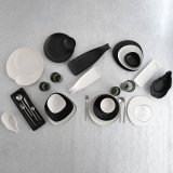 Snack bakke Bidasoa Fosil Hvid Keramik Aluminium oxid 25,2 x 24,8 x 1,2 cm (6 enheder) #7