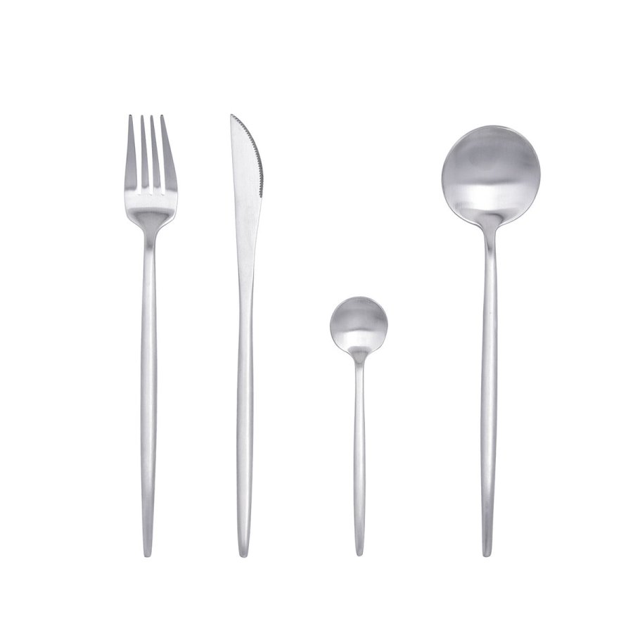 St med skeer Bidasoa Fosil Metal Stl 19 x 3 x 2 cm (6 enheder) #10
