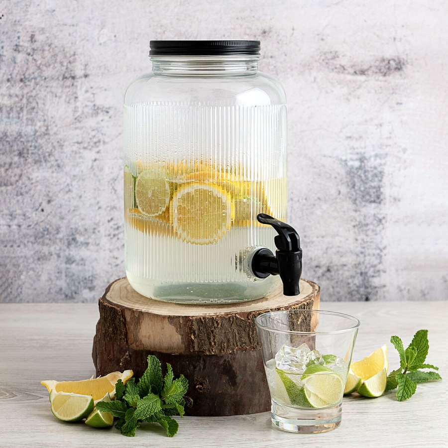 Drinksdispenser Quid Maison Gennemsigtig Glas 4 L (4 enheder) #4