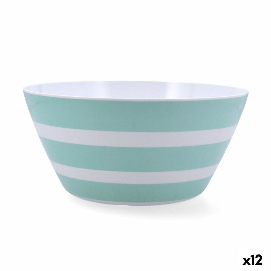 Salatskl Quid Atlantic Multifarvet Bioplast 25 x 12 cm (12 enheder) #1