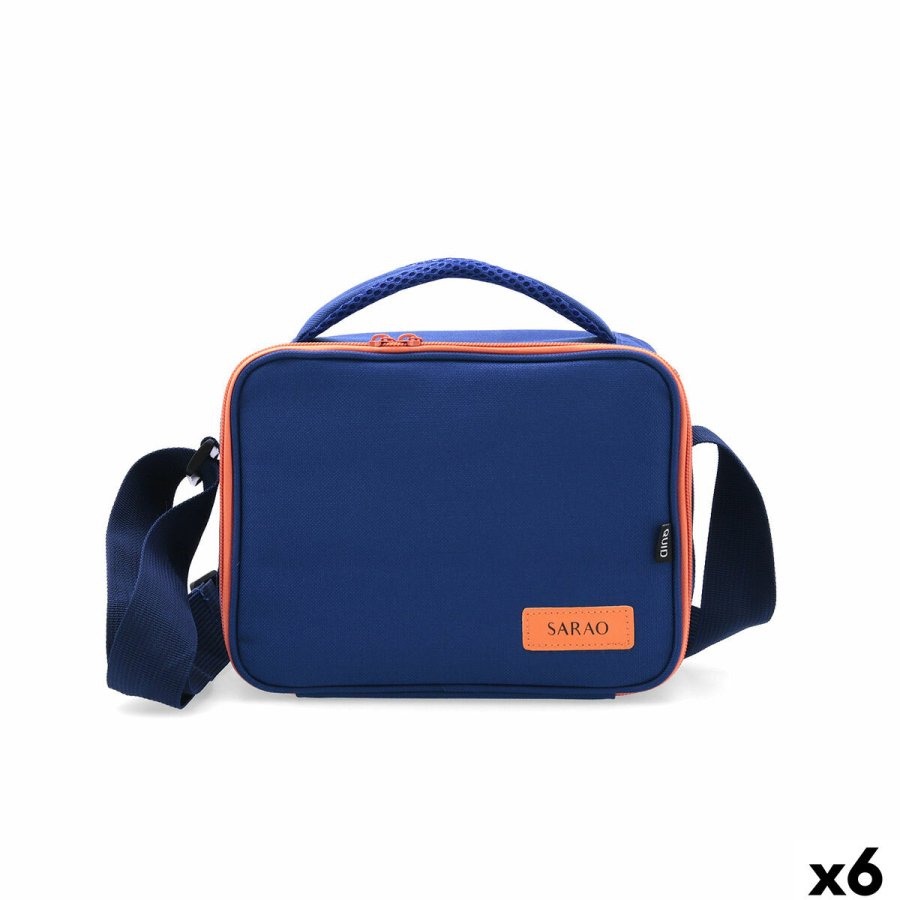 Genanvendelig madpose Quid Sarao Bl Tekstil BPA-fri 21 x 16 x 14 cm (6 enheder) #1