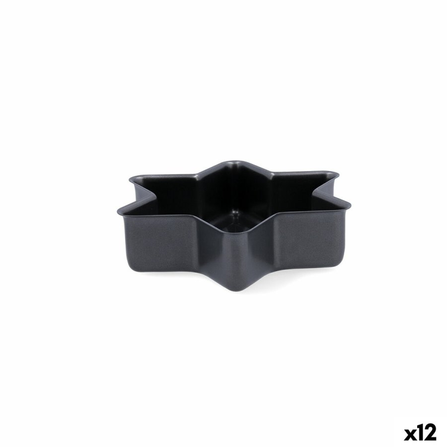 Bageform til bagvrk Quid Sweet Grey Gr Metal 21 x 5 cm (12 enheder) #1