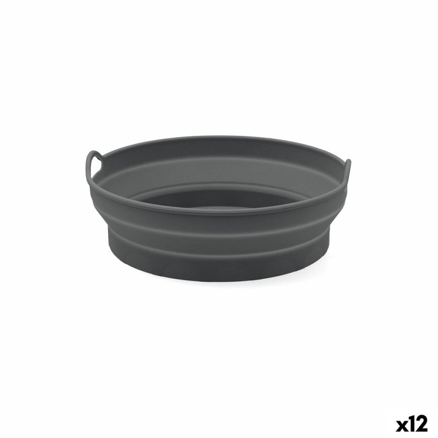 Sammenklappelig silikonekurv til Air Fryer Quid Naturalia 20 x 20 x 7 cm (12 enheder) #1