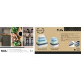 Madkassest Bidasoa Mia Multifarvet Plastik BPA-fri 380 ml 850 ml 1,6 L 2,85 L (4 enheder) #4