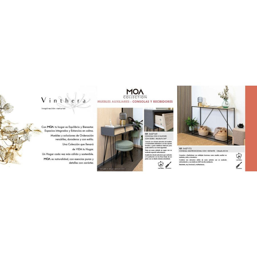 Sofabord Vinthera Moa Brun Gr 80 x 76 x 30 cm #4