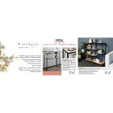 Sofabord Vinthera Moa Sort Beige 100 x 90 x 34 cm #7