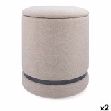 Puf Vinthera Moa Beige Tr 32 x 40 cm (2 enheder) #1