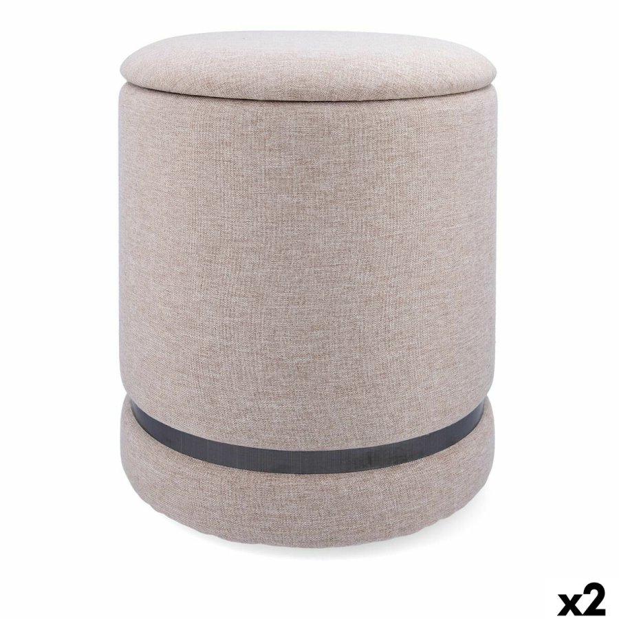 Puf Vinthera Moa Beige Tr 32 x 40 cm (2 enheder) #1