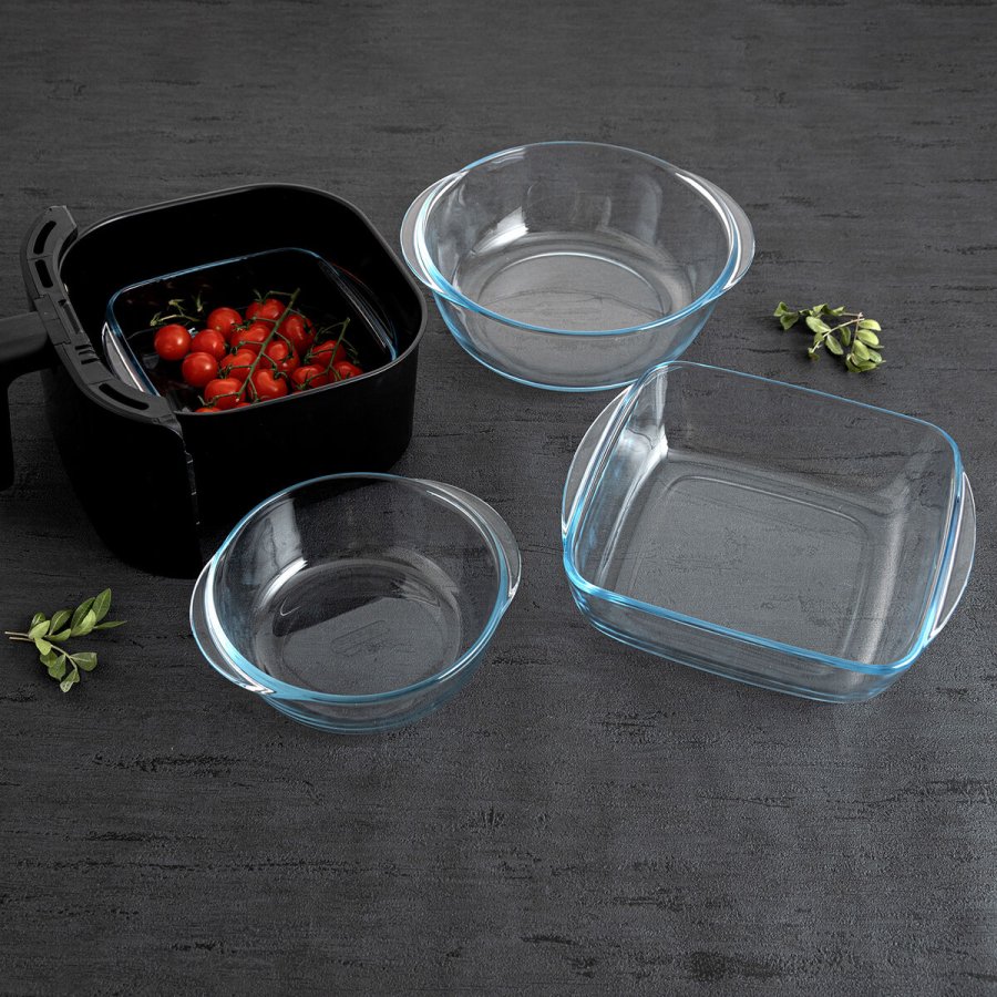 Kkkenspringvand Pyrex Airfryer Gennemsigtig Glas  20 cm 1,1 L (8 enheder) #13