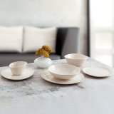 Snackskl Bidasoa Cosmos Hvid Keramik 12 cm (6 enheder) #4