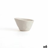 Snackskl Bidasoa Cosmos Hvid Keramik 12 cm (6 enheder) #1