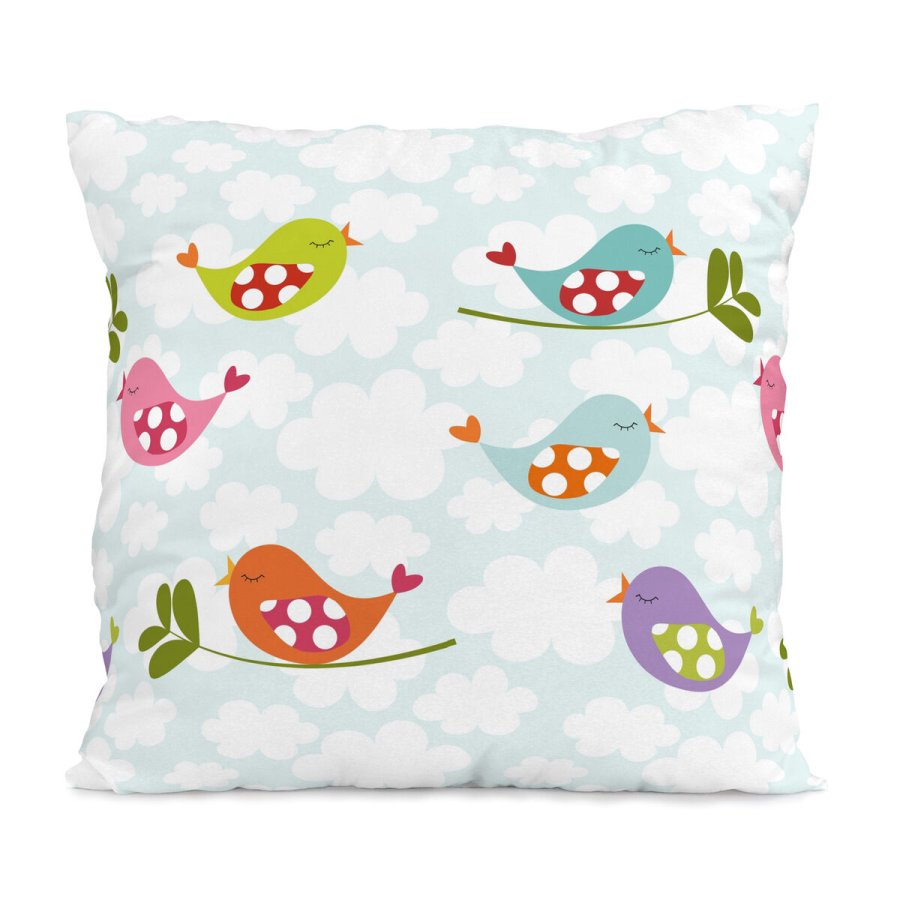 Dynebetrk st HappyFriday Mr Fox Little birds Multifarvet Seng 80 2 Dele #26
