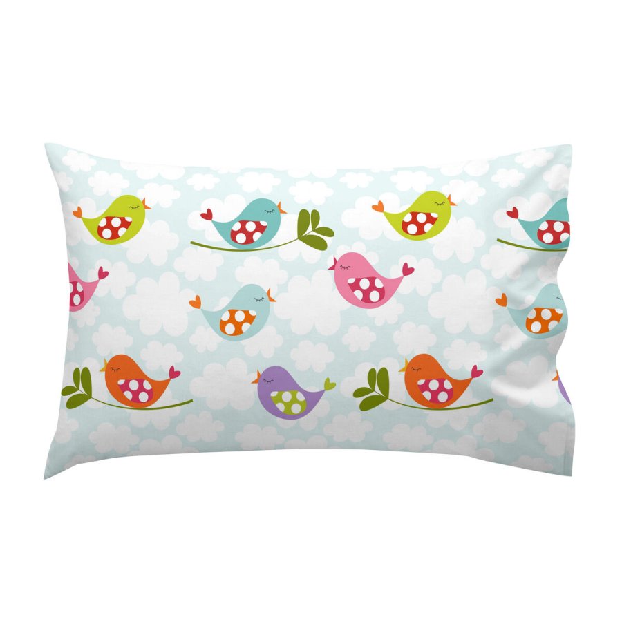 Dynebetrk st HappyFriday Mr Fox Little birds Multifarvet Vugge til baby 2 Dele #21