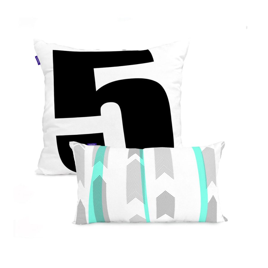 Pudebetrk HappyFriday Blanc Five  Multifarvet 2 Dele #1