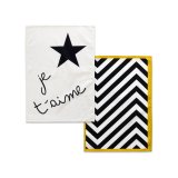 Karklud HappyFriday Blanc Amour Multifarvet 70 x 50 cm (2 enheder) #1