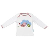 Langrmet T-shirt til Brn HappyFriday Mr Fox Little Birds Multifarvet 18-24 meses #1
