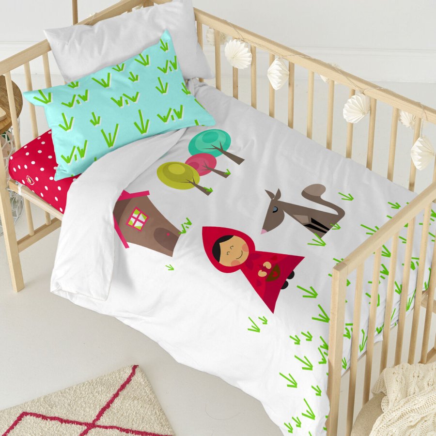 Dynebetrk st HappyFriday Mr Fox Grandma  Multifarvet Vugge til baby 2 Dele #11