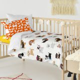 Dynebetrk st HappyFriday Mr Fox Dogs Multifarvet Vugge til baby 2 Dele #16