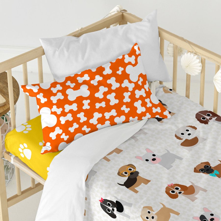 Dynebetrk st HappyFriday Mr Fox Dogs Multifarvet Vugge til baby 2 Dele #21