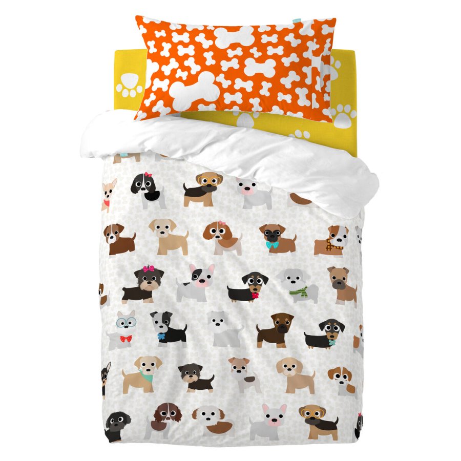 Dynebetrk st HappyFriday Mr Fox Dogs Multifarvet Vugge til baby 2 Dele #1