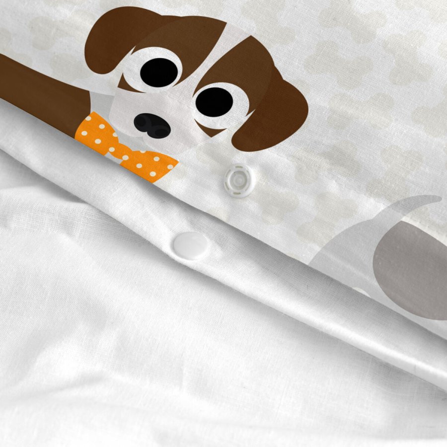 Dynebetrk st HappyFriday Mr Fox Dogs Multifarvet Vugge til baby 2 Dele #31