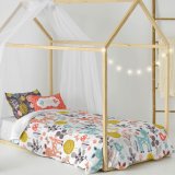 Dynebetrk st HappyFriday Moshi Moshi Woodland Multifarvet Seng 80 2 Dele #26