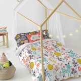 Dynebetrk st HappyFriday Moshi Moshi Woodland Multifarvet Seng 80/90 2 Dele #16