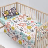 Sengetj st HappyFriday Moshi Moshi Woodland Multifarvet Vugge til baby 2 Dele #3