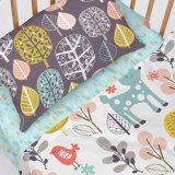 Sengetj st HappyFriday Moshi Moshi Woodland Multifarvet Vugge til baby 2 Dele #5