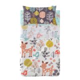 Sengetj st HappyFriday Moshi Moshi Woodland Multifarvet Vugge til baby 2 Dele #1