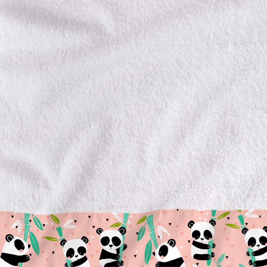 Hndkldest HappyFriday Moshi Moshi Panda Garden Pink 2 Dele #16