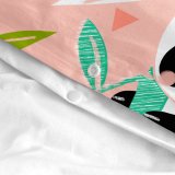 Dynebetrk st HappyFriday Moshi Moshi Panda Garden Pink Vugge til baby 2 Dele #26