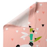 Sengetj st HappyFriday Moshi Moshi Panda garden Pink Vugge til baby 2 Dele #6