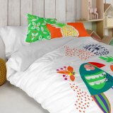 Pudebetrk HappyFriday Moshi Moshi Pretty Parrots Multifarvet 50 x 30 cm #6