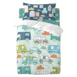 Dynebetrk st HappyFriday Moshi Moshi Holidays Multifarvet Vugge til baby 2 Dele #1