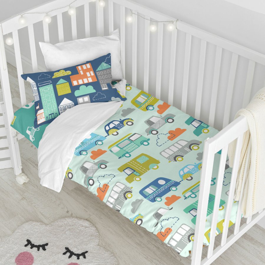Dynebetrk st HappyFriday Moshi Moshi Holidays Multifarvet Vugge til baby 2 Dele #6
