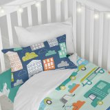 Dynebetrk st HappyFriday Moshi Moshi Holidays Multifarvet Vugge til baby 2 Dele #11