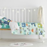 Dynebetrk st HappyFriday Moshi Moshi Holidays Multifarvet Vugge til baby 2 Dele #16