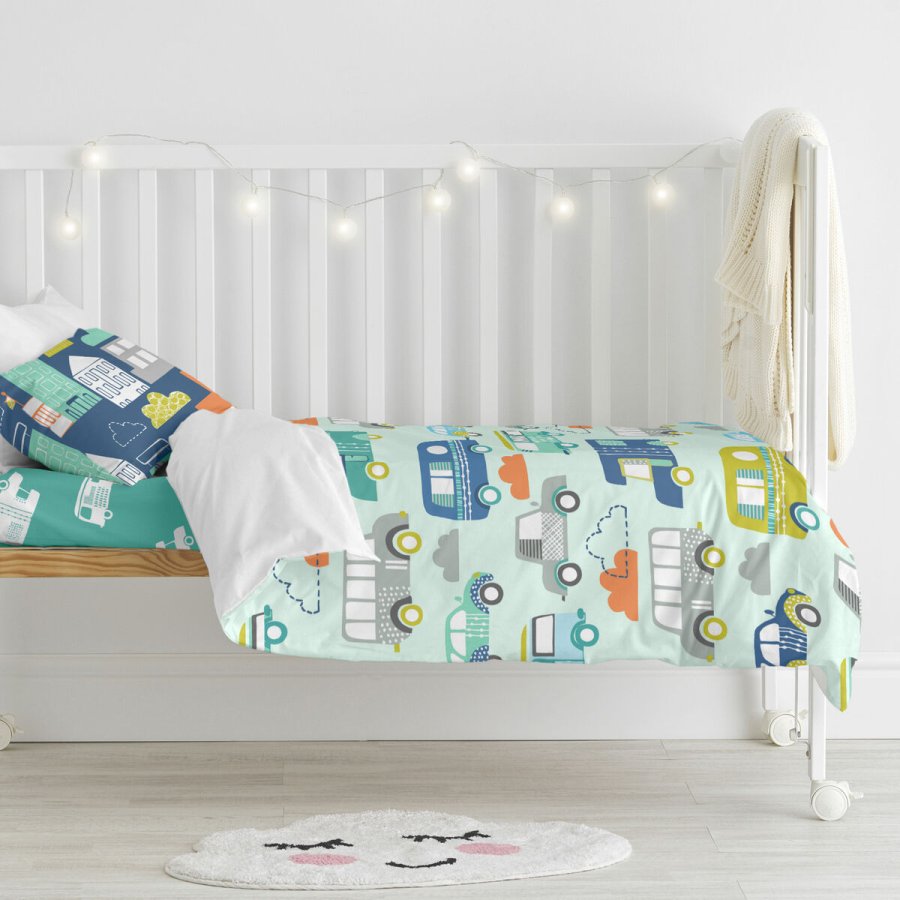 Dynebetrk st HappyFriday Moshi Moshi Holidays Multifarvet Vugge til baby 2 Dele #16