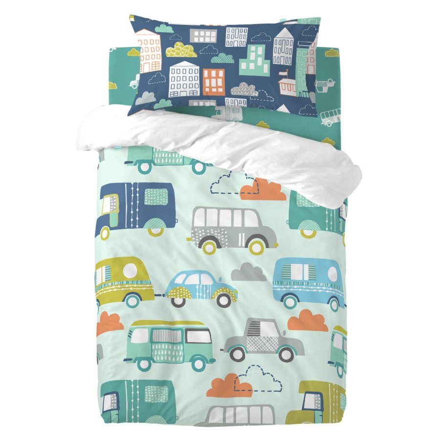 Dynebetrk st HappyFriday Moshi Moshi Holidays Multifarvet Vugge til baby 2 Dele #1