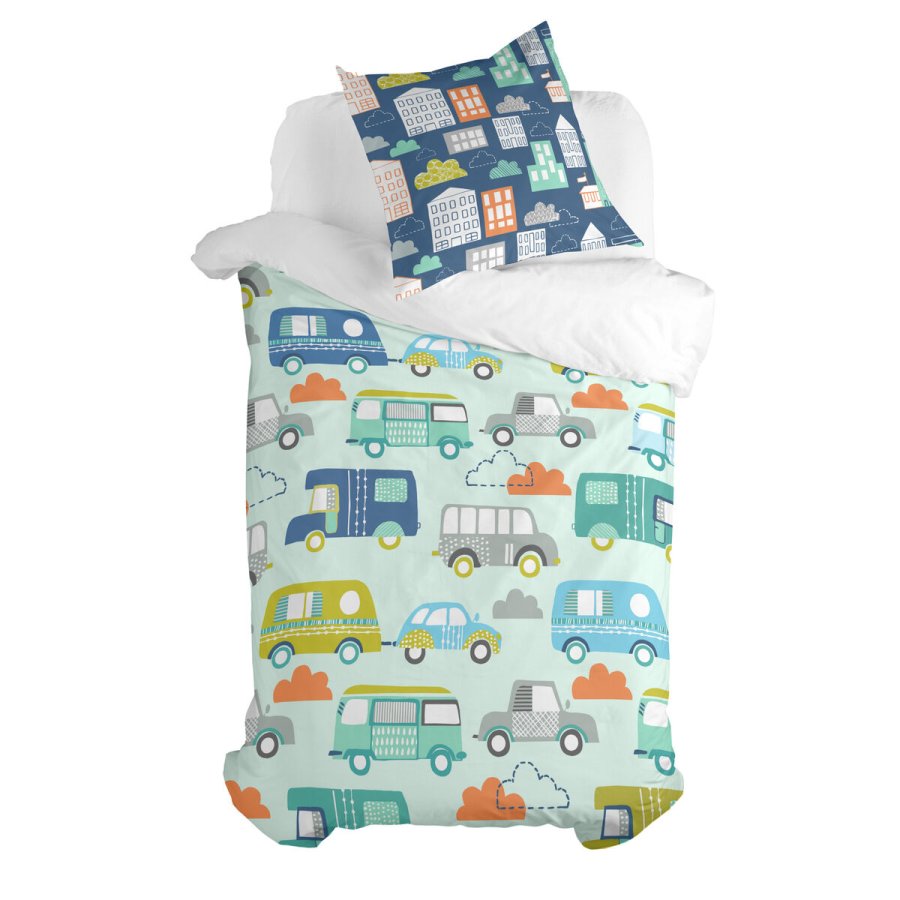 Dynebetrk st HappyFriday Moshi Moshi Holidays Multifarvet Seng 80 2 Dele #1