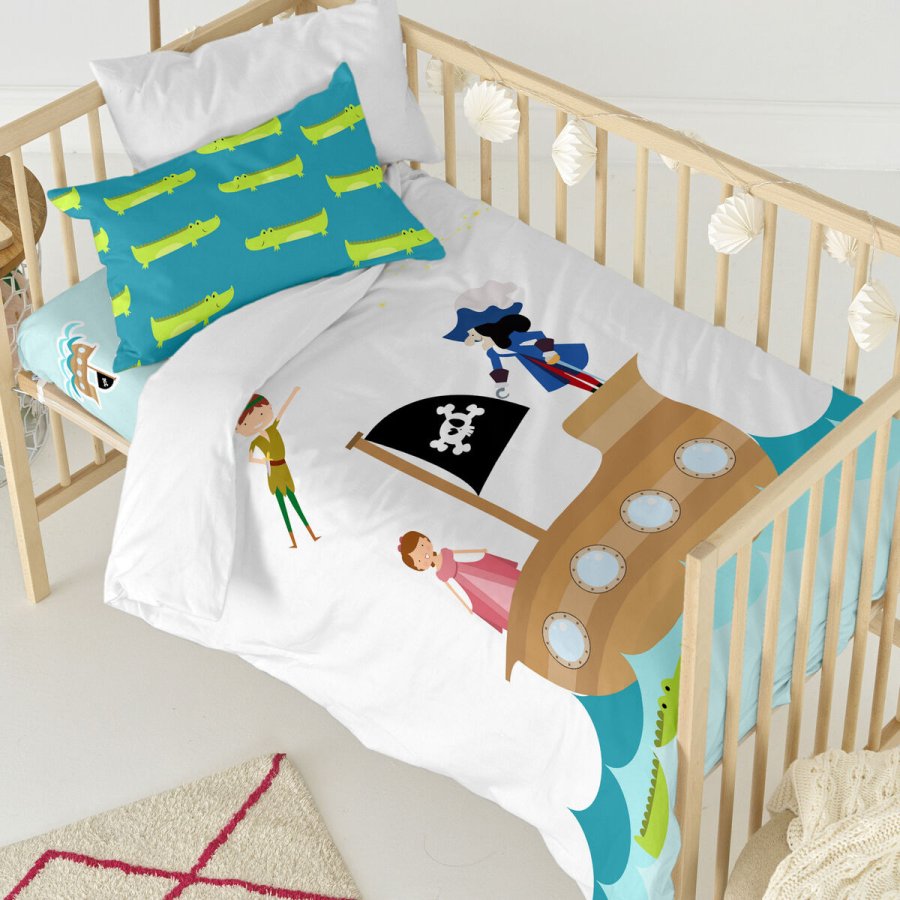 Dynebetrk st HappyFriday Mr Fox Flying boy Multifarvet Vugge til baby 2 Dele #6