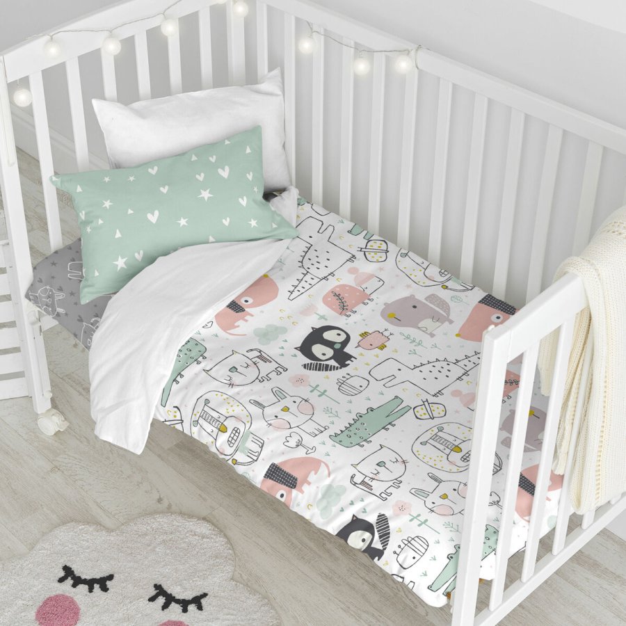 Dynebetrk st HappyFriday Moshi Moshi Best Buddies Multifarvet Vugge til baby 2 Dele #6