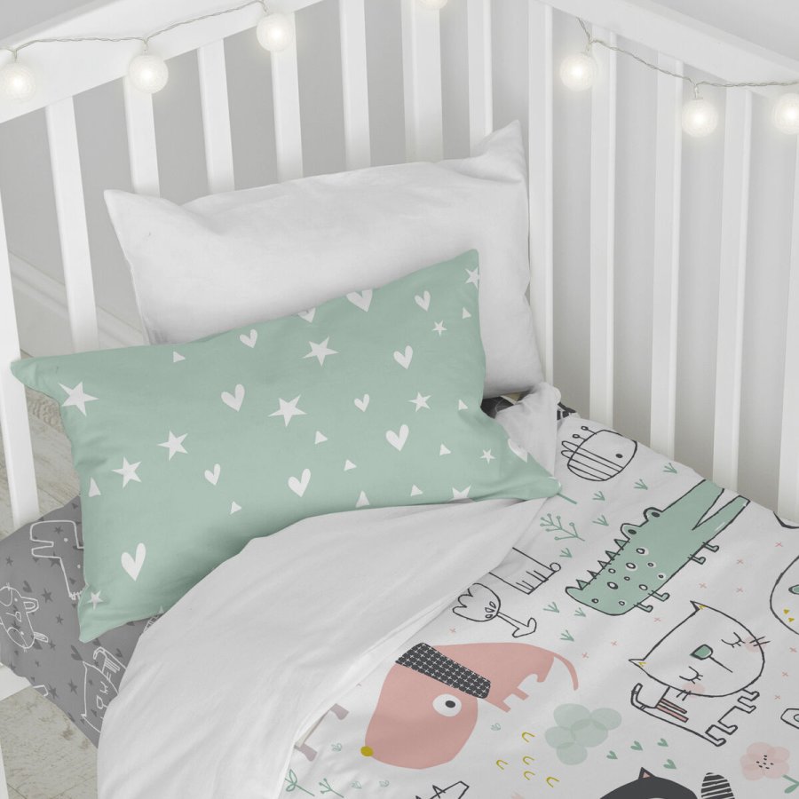 Dynebetrk st HappyFriday Moshi Moshi Best Buddies Multifarvet Vugge til baby 2 Dele #11