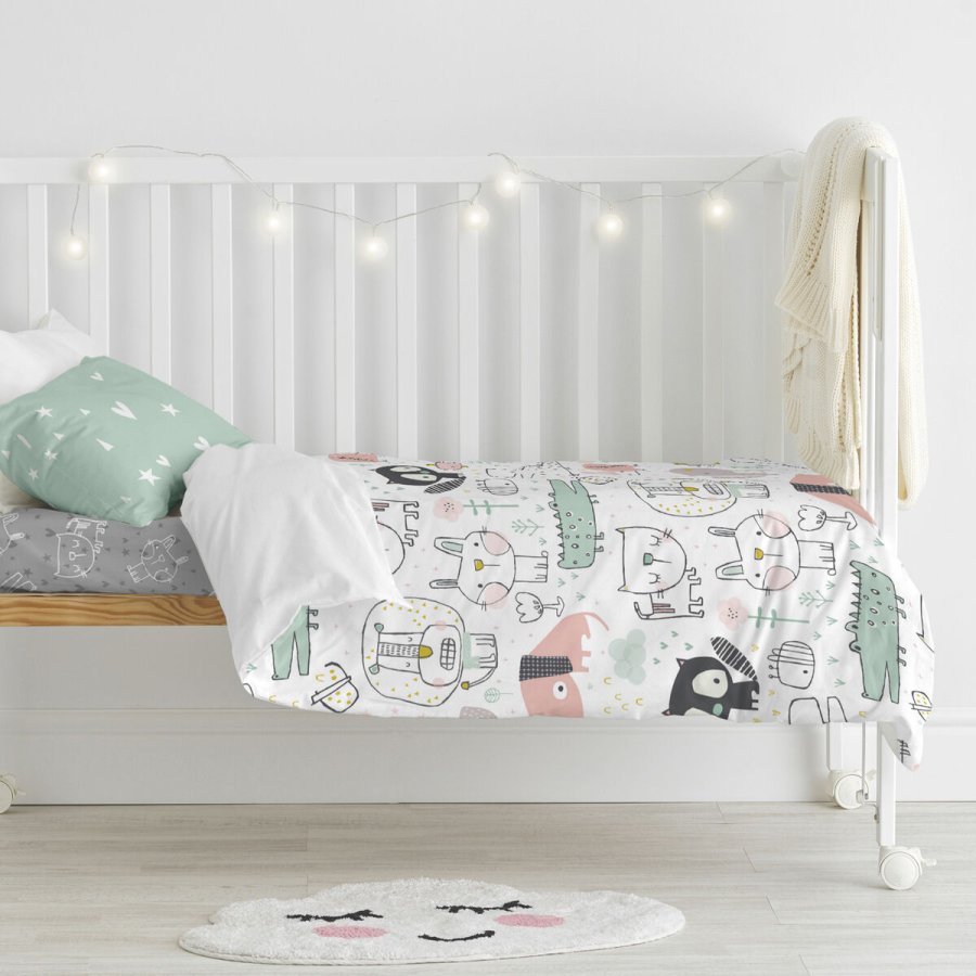 Dynebetrk st HappyFriday Moshi Moshi Best Buddies Multifarvet Vugge til baby 2 Dele #16